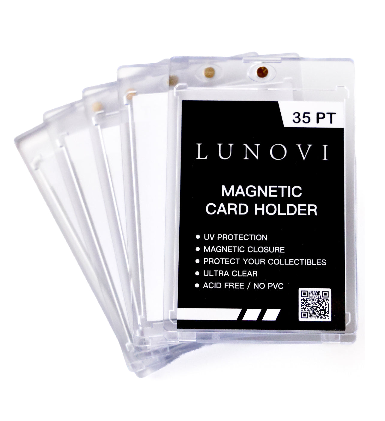 Magnetic One Touch Card Holder 35pt (5 Pack)