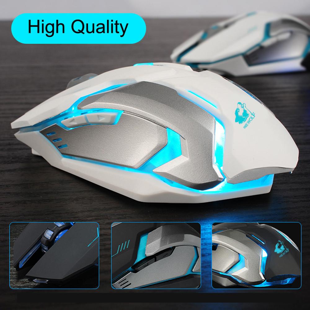 Rechargeable X7 Wireless Silent LED Gaming Mouse
