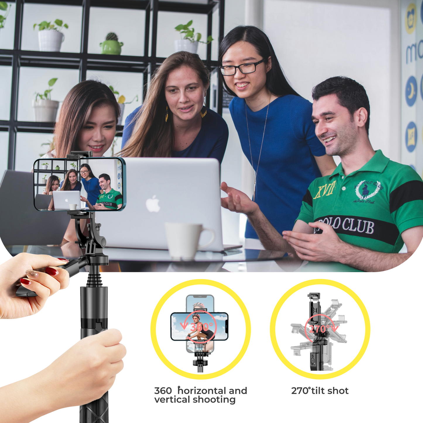 3-in-1 LED Tripod and Selfie Stick with Remote