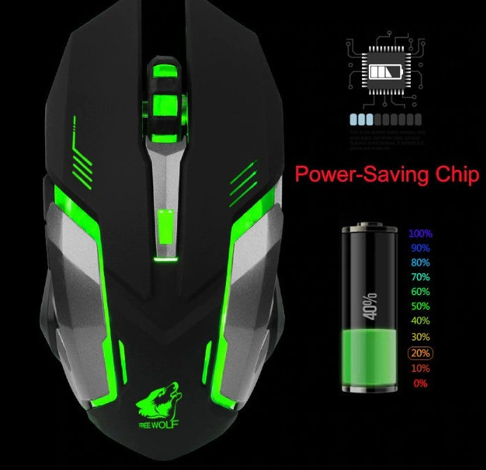 Rechargeable X7 Wireless Silent LED Gaming Mouse
