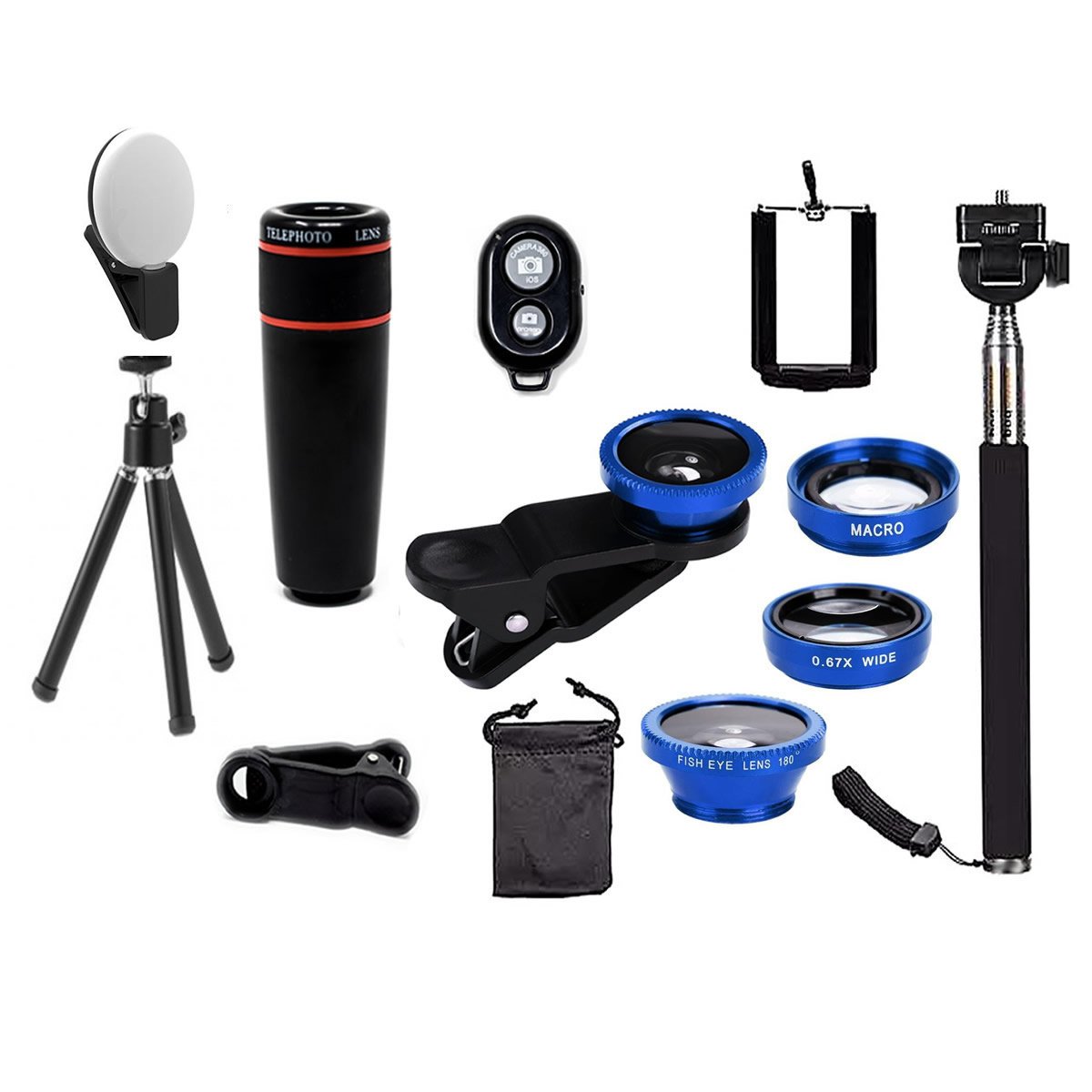 11-in-1 Smartphone Lens & Selfie Photography Bundle