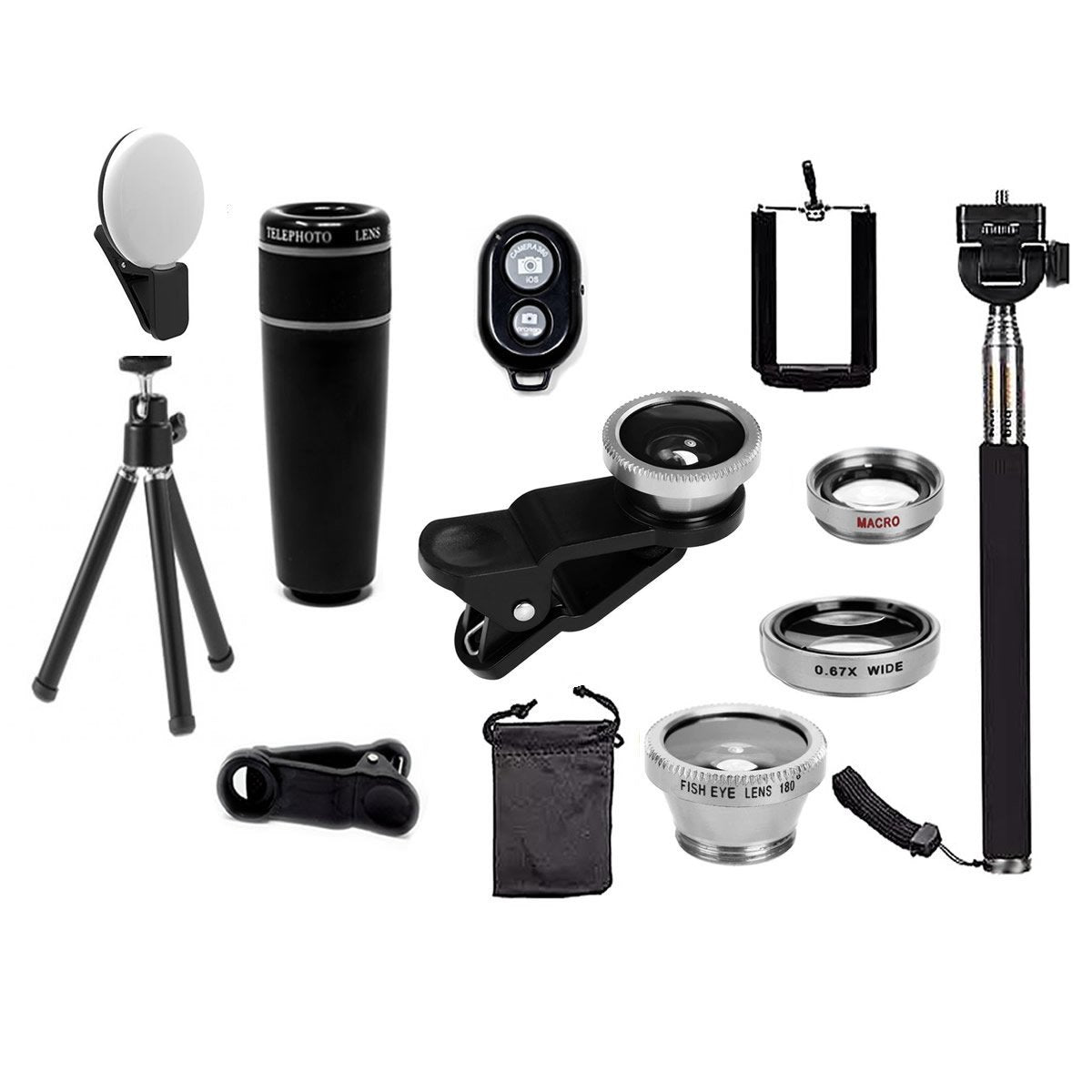 11-in-1 Smartphone Lens & Selfie Photography Bundle