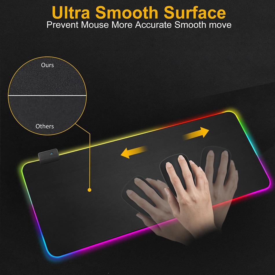 Ninja Dragons 1-Touch Light-Up RGB Gaming Mouse Pad