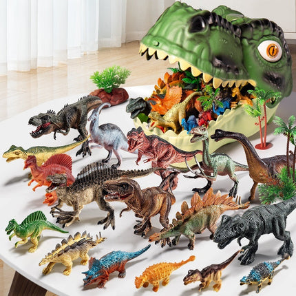 Dinosaur Adventure Playset with Tyrannosaurus Rex Storage Box – 46 to 94 Pieces