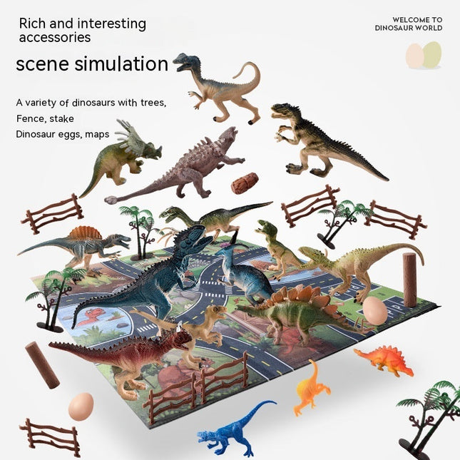 Dinosaur Adventure Playset with Tyrannosaurus Rex Storage Box – 46 to 94 Pieces