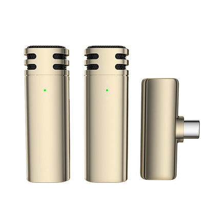 Compact Dual Wireless Lavalier Microphone Set