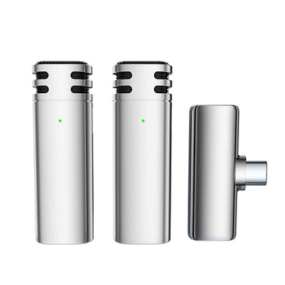 Compact Dual Wireless Lavalier Microphone Set
