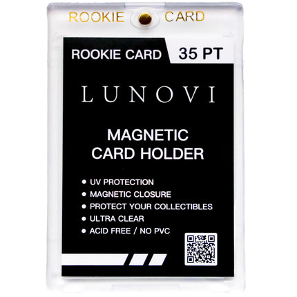 Magnetic One Touch Card Holder Rookie Card Engraved 35pt (5 Pack)