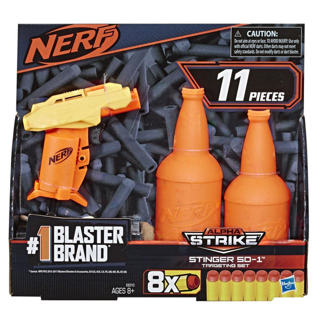 NERF Stinger SD-1 Targeting Set – 11-Piece Foam Dart Blaster Kit