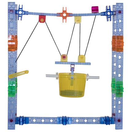 Brackitz Pulley Expansion Add-On Set – 21 Pieces | STEM Educational Building Toy