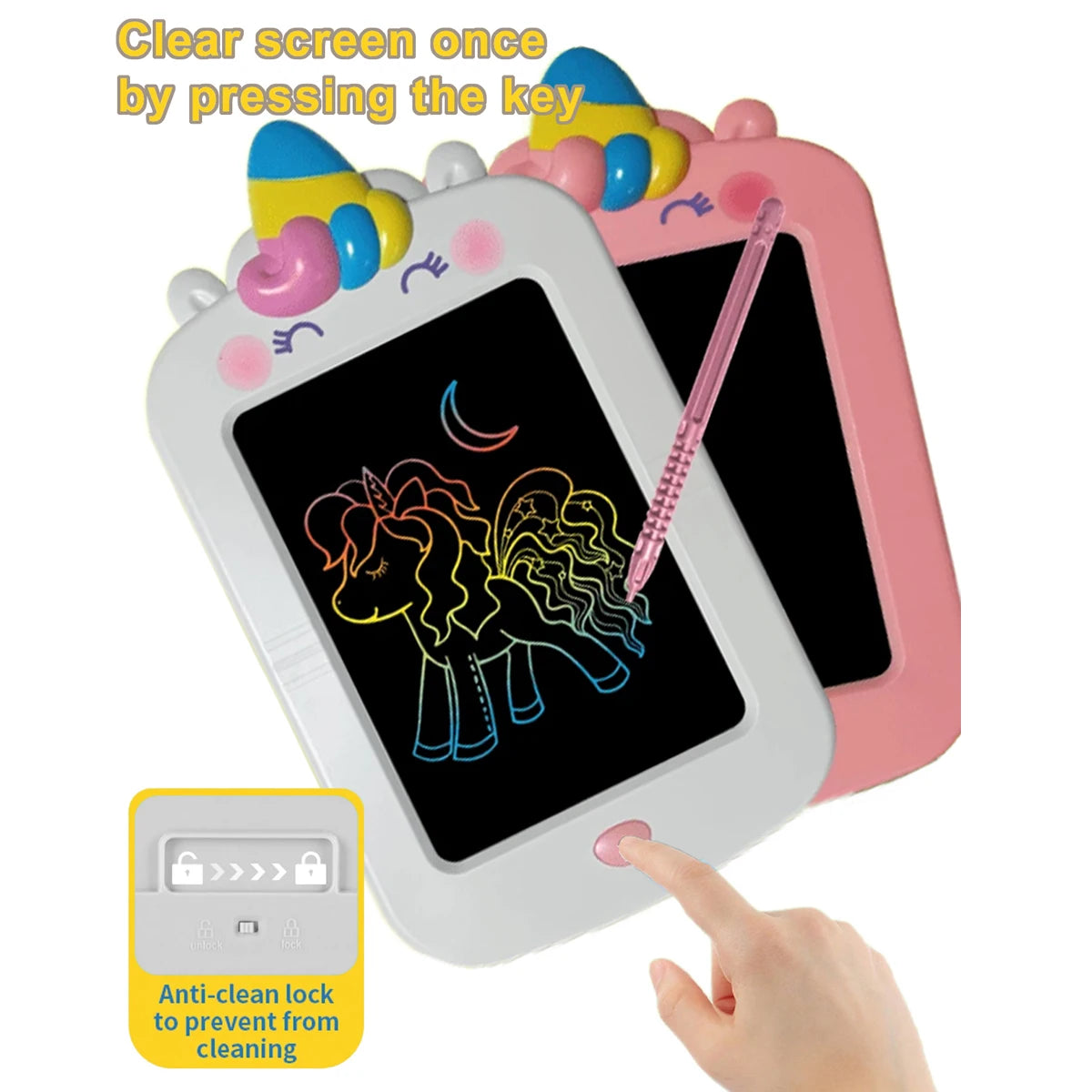 Unicorn LCD Writing Tablet for Kids 8.5"