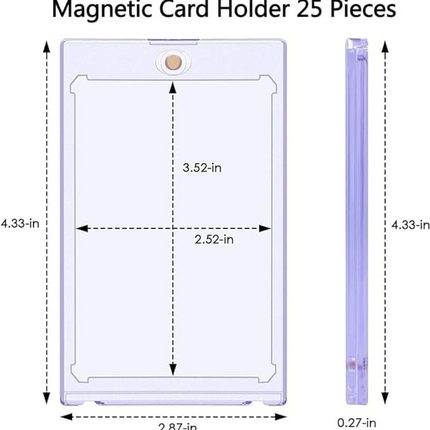 Magnetic One Touch Card Holder Rookie Card Engraved 35pt (5 Pack)