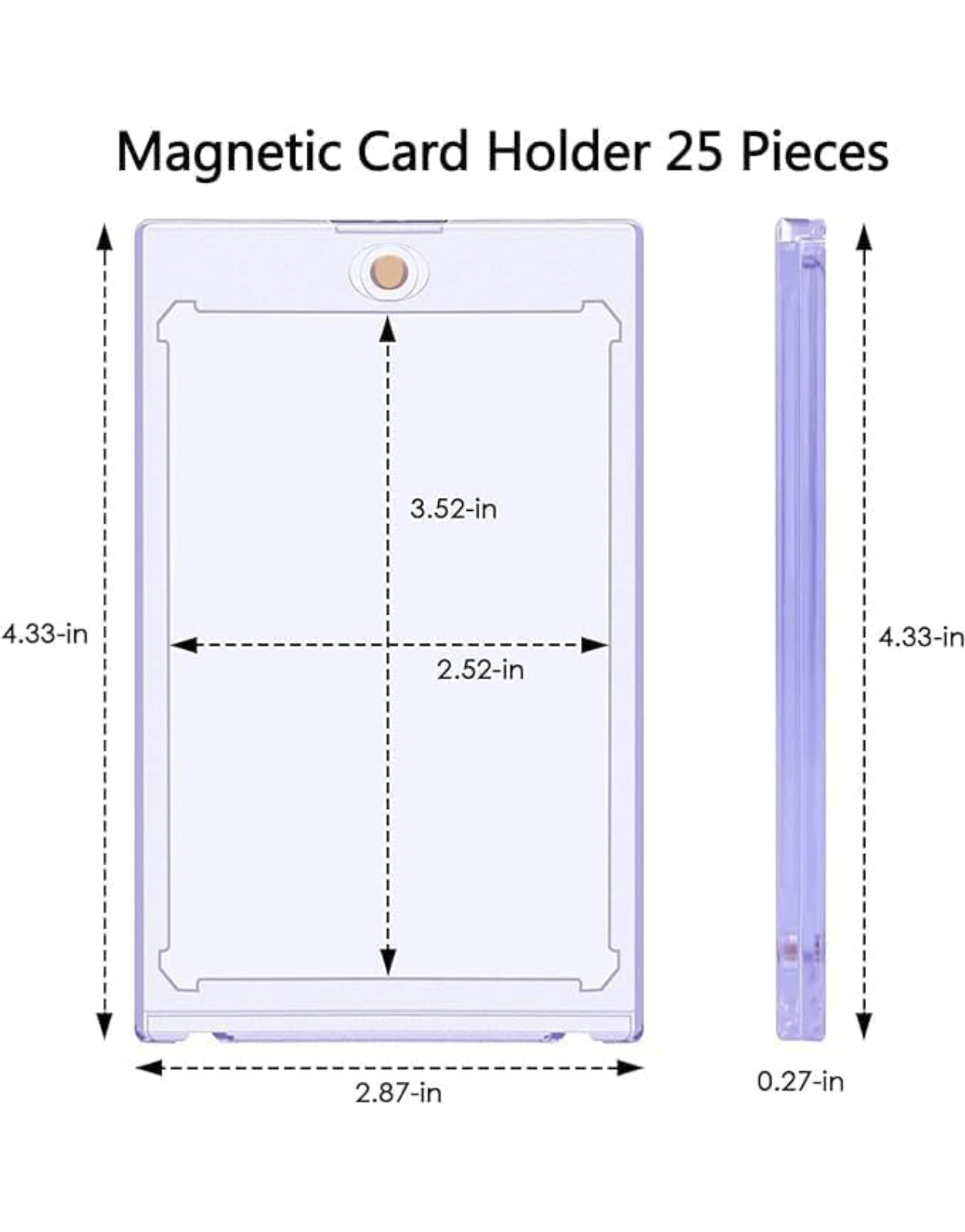 Magnetic One Touch Card Holder Rookie Card Engraved 35pt (5 Pack)