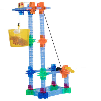 Brackitz Pulley Expansion Add-On Set – 21 Pieces | STEM Educational Building Toy