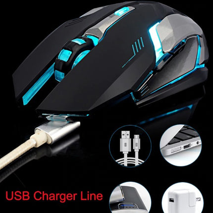 Rechargeable X7 Wireless Silent LED Gaming Mouse