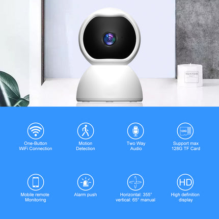 1080P WiFi Smart Security Camera with Night Vision