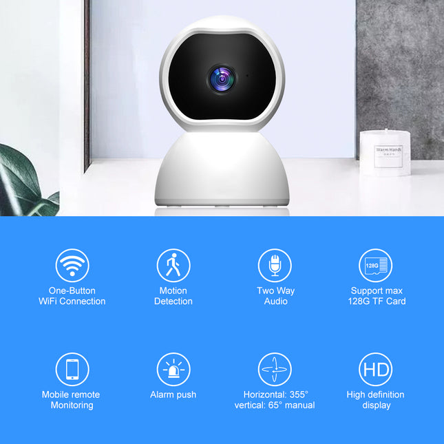 1080P WiFi Smart Security Camera with Night Vision