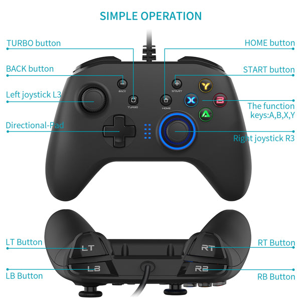 Wired Gaming Controller