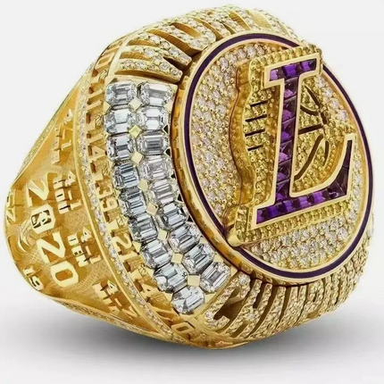 Stainless Steel 2020 NBA Champion Los Angeles Lakers Ring