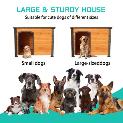 45" Weatherproof Wood Kennel