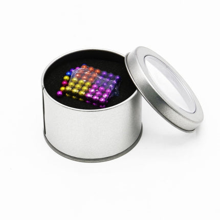216PCS Magic Bucky Balls – Rainbow Magnetic Beads Cube for Stress Relief & Creativity