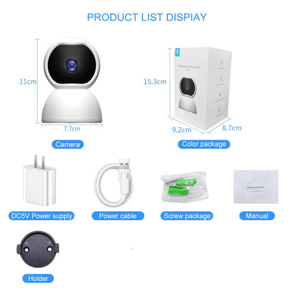 1080P WiFi Smart Security Camera with Night Vision