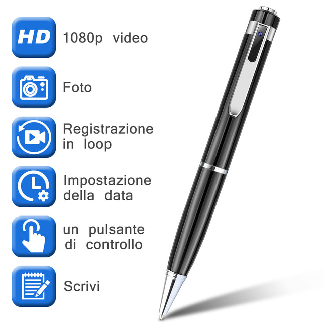 1080P HD Mini Camcorder Hidden Camera Pen