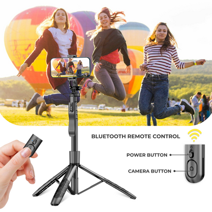 3-in-1 LED Tripod and Selfie Stick with Remote