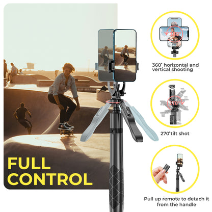 3-in-1 LED Tripod and Selfie Stick with Remote