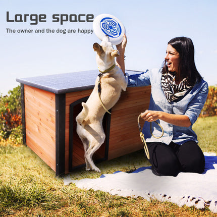 45" Weatherproof Wood Kennel