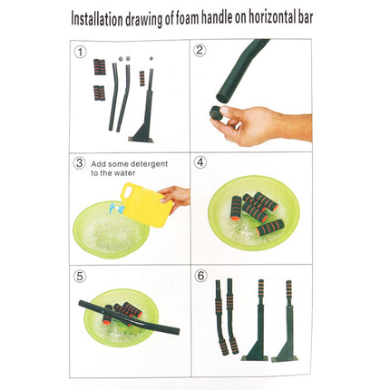 Wall-Mounted Multifunctional Pull-Up Bar