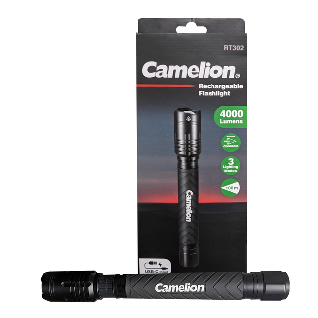 Camelion RT302 76W COB 4000LM Rechargeable Flashlight